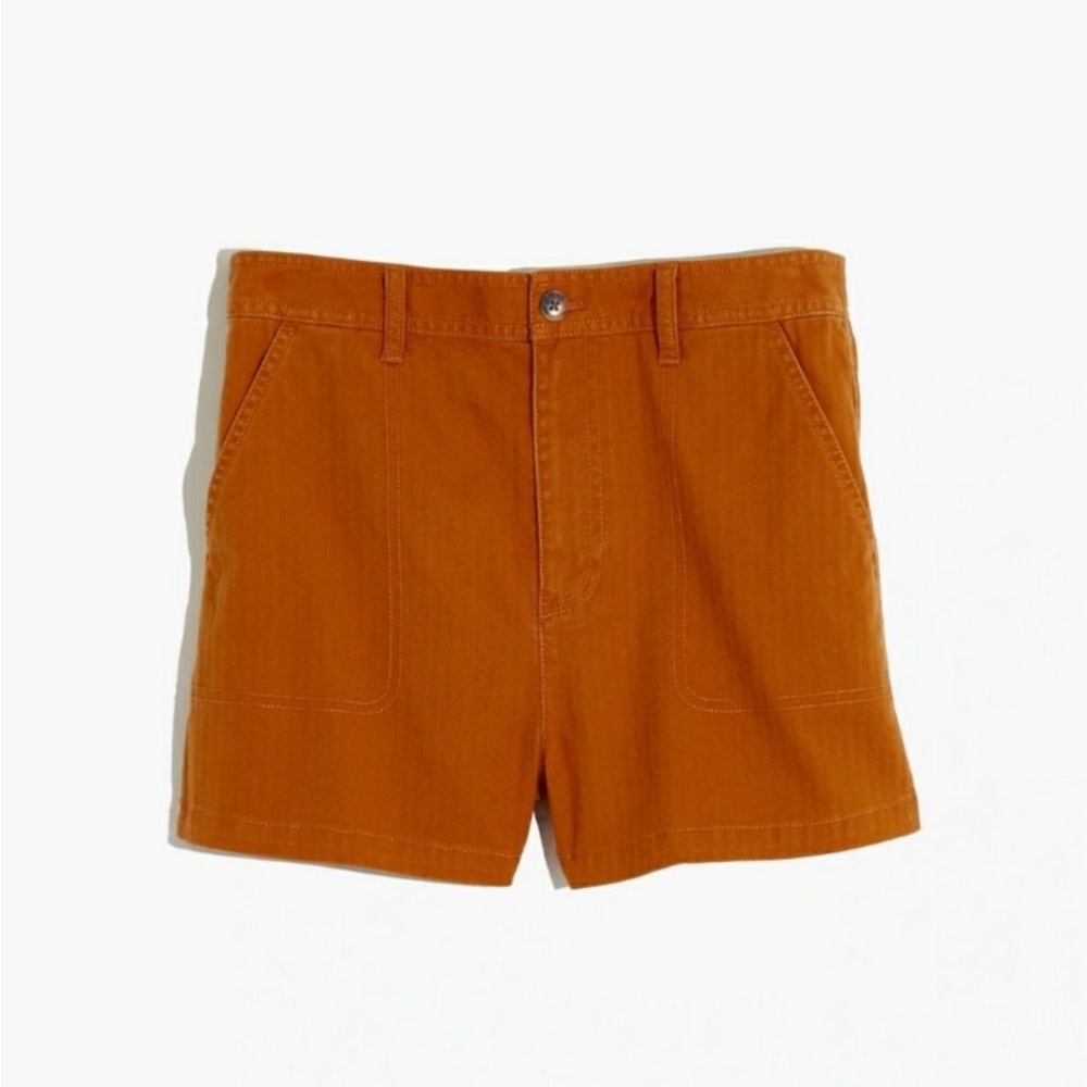 Madewell Men's Rust Flat Front Shorts